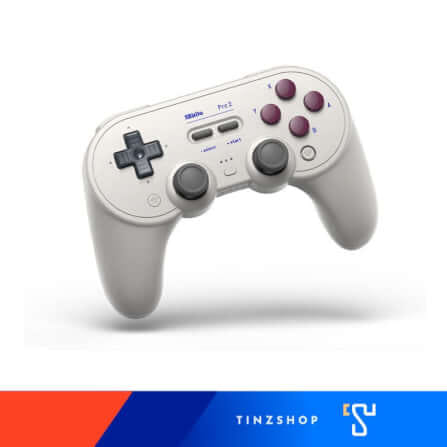 จอยเกมไร้สาย 8Bitdo Pro 2 80GK สีเทา/ปุ่มม่วง_1